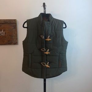 Legendary Whitetails army green puffer vest